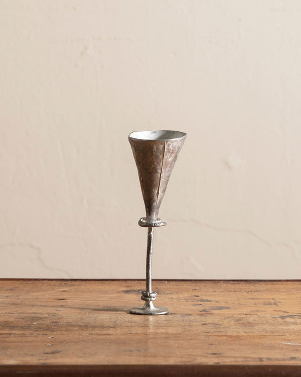 Hand Forged Pewter Chalice - Lone Fox