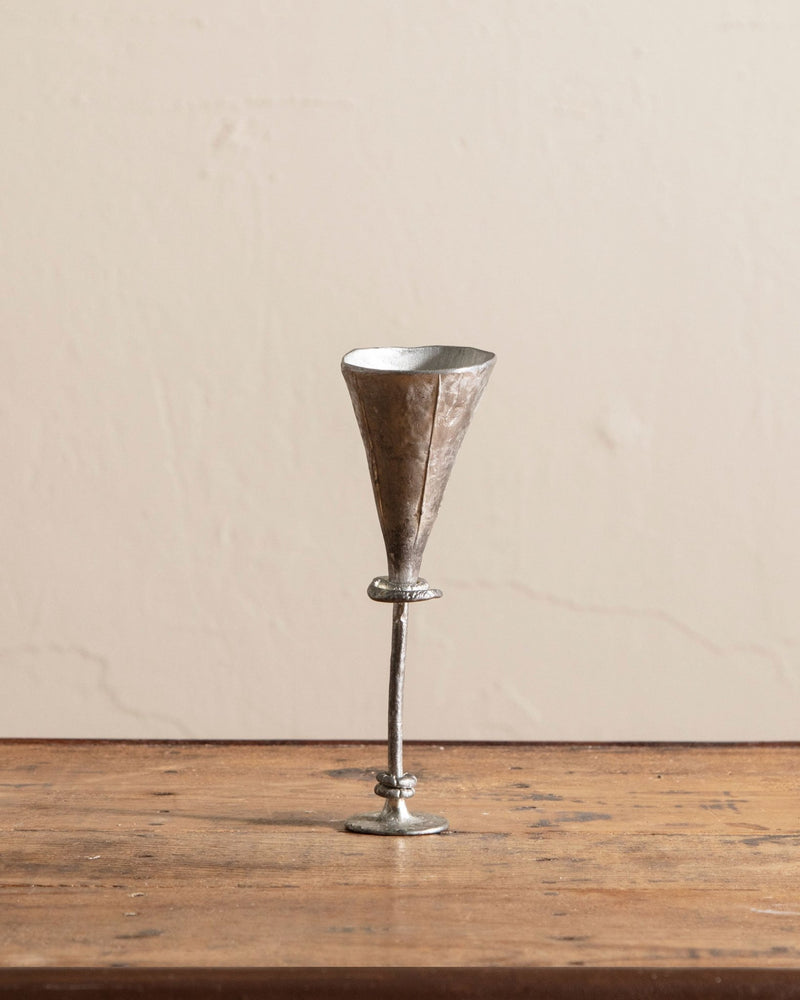 Hand Forged Pewter Chalice - Lone Fox