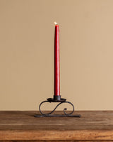 Hand-Forged Scrollwork Iron Candle Holder, Italy, Early 20th Century - Lone Fox