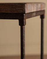 Hand Forged Steel Pedestal w/ Birds, Manner of Giacometti, 1970's - Lone Fox