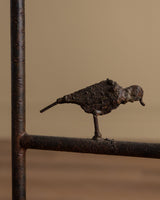 Hand Forged Steel Pedestal w/ Birds, Manner of Giacometti, 1970's - Lone Fox