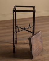 Hand Forged Steel Pedestal w/ Birds, Manner of Giacometti, 1970's - Lone Fox