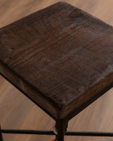 Hand Forged Steel Pedestal w/ Birds, Manner of Giacometti, 1970's - Lone Fox