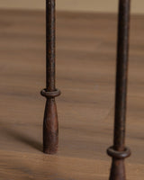 Hand Forged Steel Pedestal w/ Birds, Manner of Giacometti, 1970's - Lone Fox