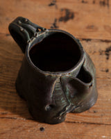 Hand Formed Abstract Studio Creamer, Signed - Lone Fox