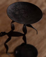 Hand Formed Iron Balancing Man Candle Holder - Lone Fox