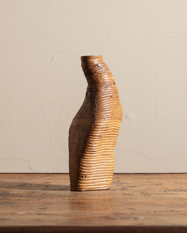Hand Formed Studio Coil Sculpture - Lone Fox