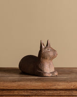 Hand Formed Terracotta Cat Sculpture, Mexico, 1960's - Lone Fox