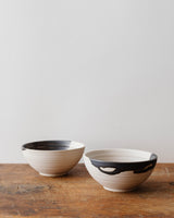 Hand Painted Blotch Stoneware Bowls (Set of 2) - Lone Fox