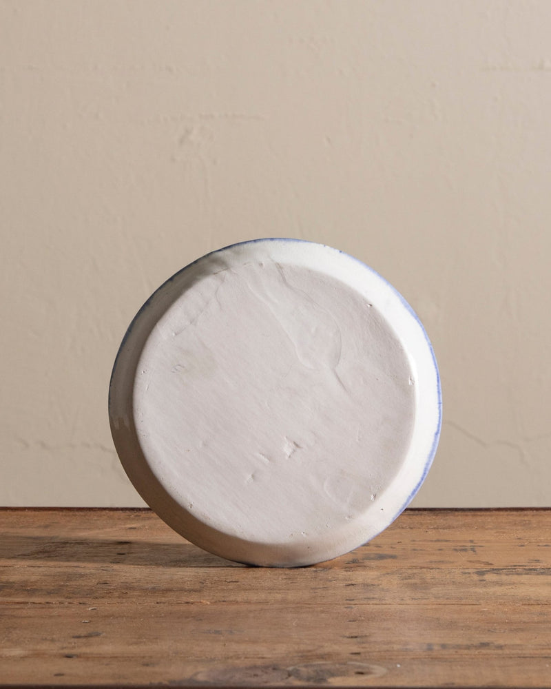 Hand Painted Cat Studio Pottery Plate, Signed - Lone Fox