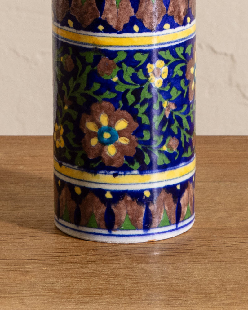 Hand Painted Ceramic Floral Vase - Lone Fox