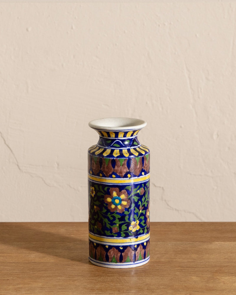 Hand Painted Ceramic Floral Vase - Lone Fox
