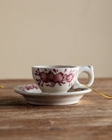 Hand Painted Ceramic Teapot & Teacup Ornaments (Set of 2) - Lone Fox