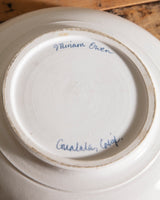 Hand Painted Ducks Studio Serving Bowl, Signed - Lone Fox