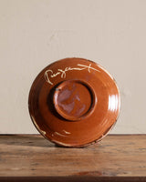 Hand Painted Fish Studio Plate, Signed - Lone Fox