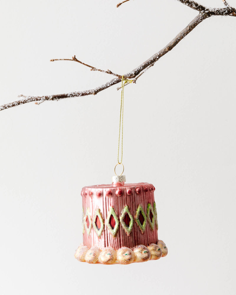 Hand Painted Glass Cake Ornaments - Lone Fox