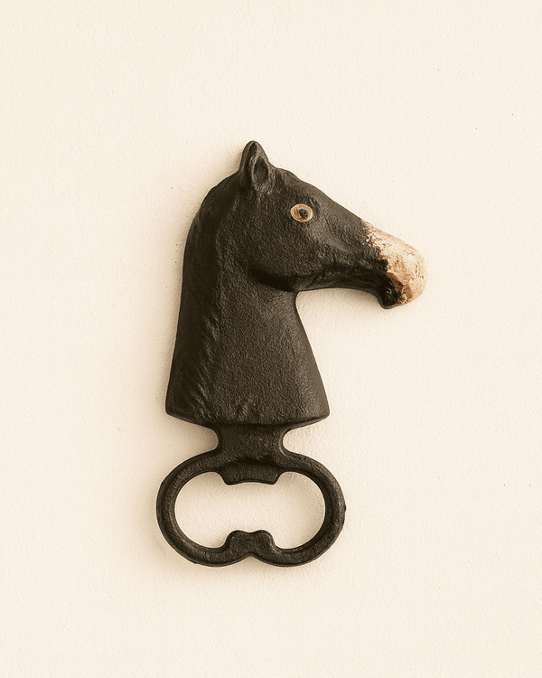 Hand Painted Iron Horse Head Bottle Opener - Lone Fox