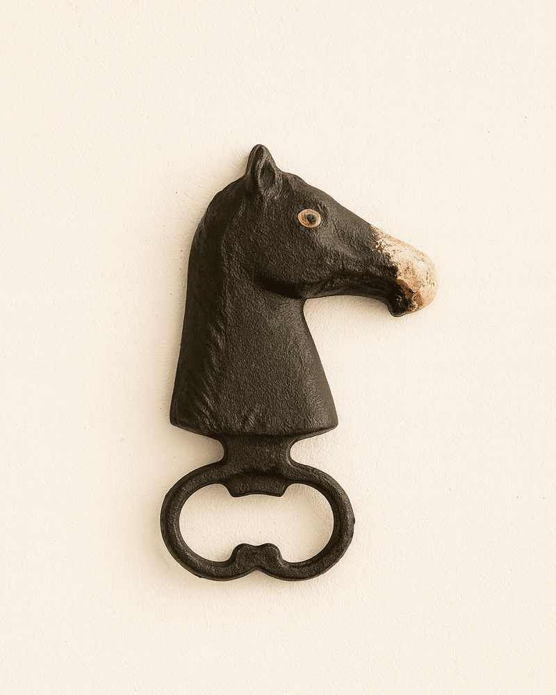 Hand Painted Iron Horse Head Bottle Opener - Lone Fox
