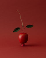Hand - Painted Metal Toleware Pomegranate Ornament - Lone Fox