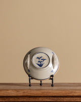 Hand Painted Studio Pottery Footed Bowl - Lone Fox