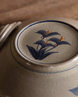 Hand Painted Studio Pottery Footed Bowl - Lone Fox