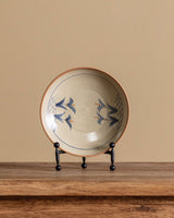 Hand Painted Studio Pottery Footed Bowl - Lone Fox