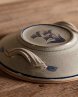 Hand Painted Studio Pottery Footed Bowl - Lone Fox