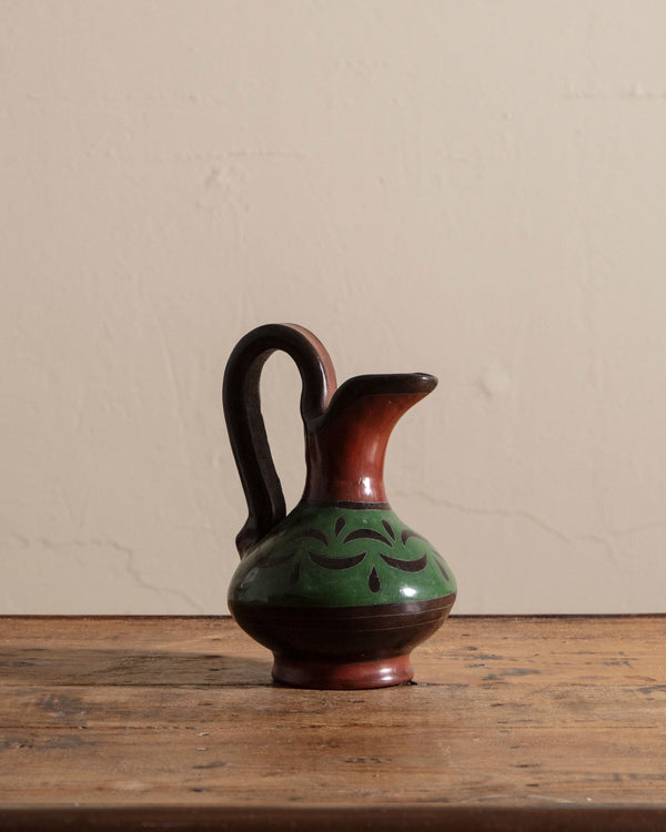 Hand Painted Terracotta Pitcher, Spain - Lone Fox