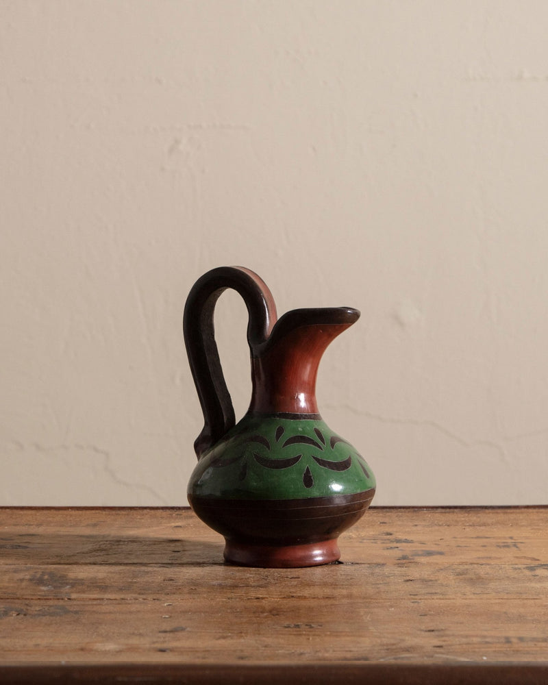 Hand Painted Terracotta Pitcher, Spain - Lone Fox