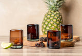 Handblown Shooter Glasses - Tamarind - Lone Fox