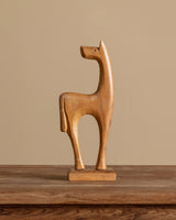 Handcarved Abstract Giraffe Sculpture, Africa, Mid 20th Century - Lone Fox