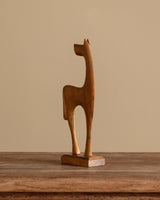 Handcarved Abstract Giraffe Sculpture, Africa, Mid 20th Century - Lone Fox