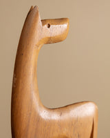 Handcarved Abstract Giraffe Sculpture, Africa, Mid 20th Century - Lone Fox