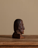 Handcarved Wooden Portrait Bust, Africa, 1960's - Lone Fox