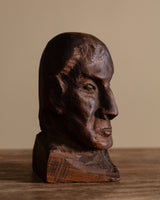 Handcarved Wooden Portrait Bust, Africa, 1960's - Lone Fox