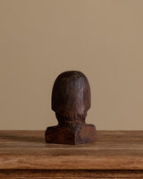 Handcarved Wooden Portrait Bust, Africa, 1960's - Lone Fox