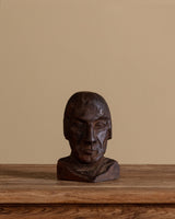 Handcarved Wooden Portrait Bust, Africa, 1960's - Lone Fox