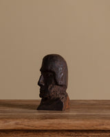 Handcarved Wooden Portrait Bust, Africa, 1960's - Lone Fox