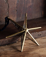 Handmade Antique Glass & Brass Star Ornament - Lone Fox