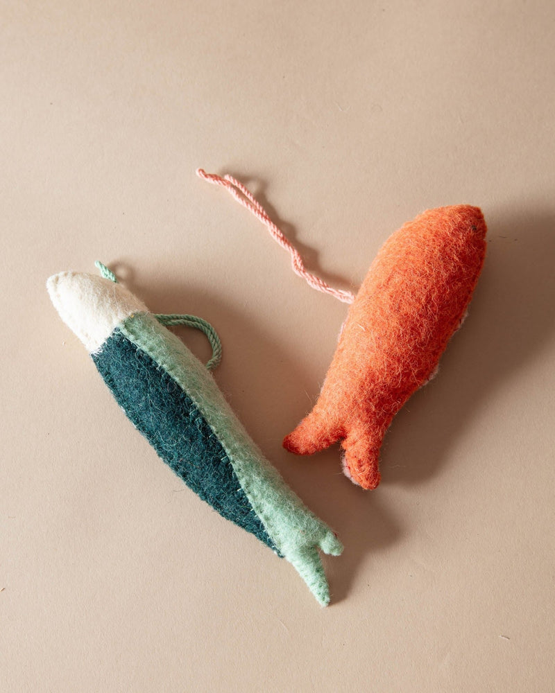 Handmade Felt Fish Ornaments - Lone Fox