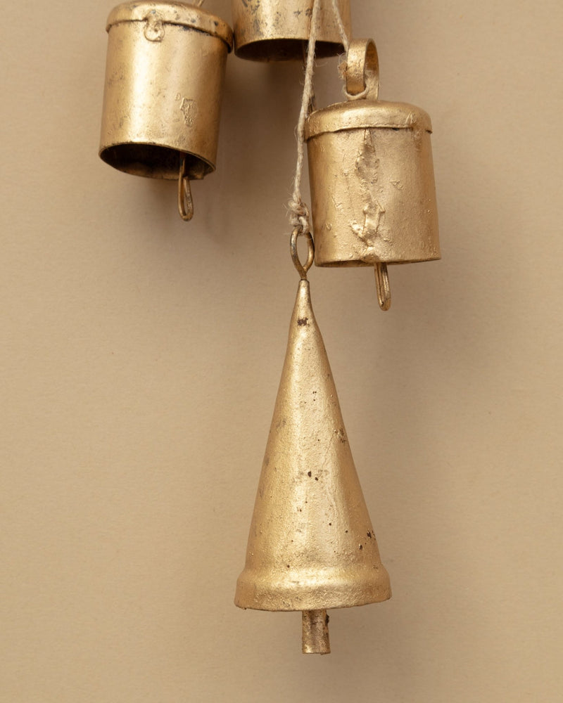 Handmade Hanging Metal Bells on Jute - Lone Fox
