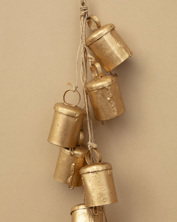 Handmade Hanging Metal Bells on Jute - Lone Fox