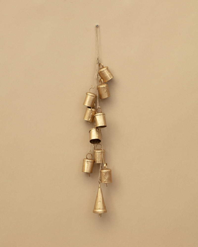 Handmade Hanging Metal Bells on Jute - Lone Fox