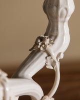 Handmade Italian Ceramic Twisted Candelabra, Mid-20th Century - Lone Fox