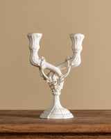Handmade Italian Ceramic Twisted Candelabra, Mid-20th Century - Lone Fox