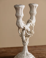 Handmade Italian Ceramic Twisted Candelabra, Mid-20th Century - Lone Fox