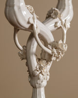 Handmade Italian Ceramic Twisted Candelabra, Mid-20th Century - Lone Fox