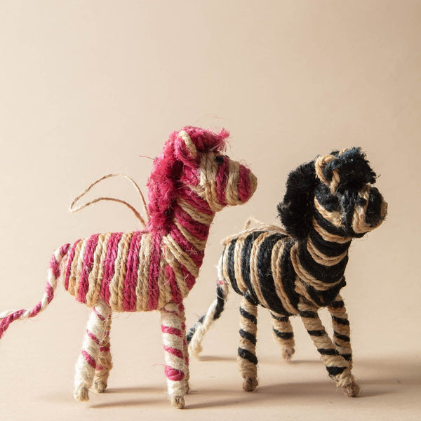 【AMERI VINTAGE 】新品タグ付FRINGE ZEBRA KNIT Handmade Jute Zebra Ornaments – Lone Fox