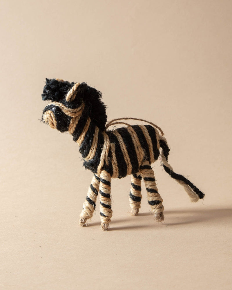 Handmade Jute Zebra Ornaments - Lone Fox