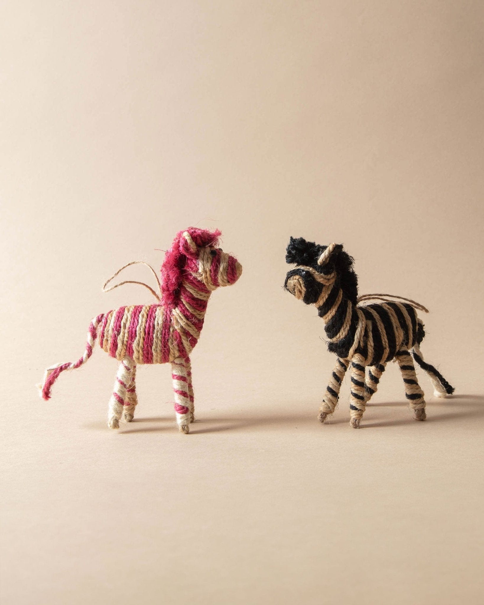 Handmade Jute Zebra Ornaments – Lone Fox